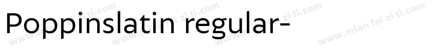 Poppinslatin regular字体转换